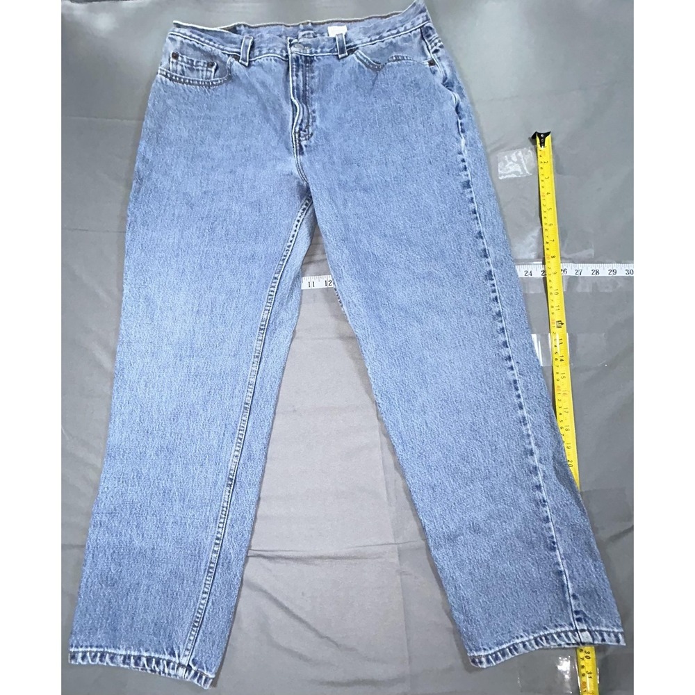 Vintage Levis 505 Jeans Womens 16 Blue Light Wash Low Rise Straight Denim